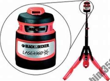 Автоматичен лазерен нивелир 360 градуса Black & Decker LZR4 / комплект тринога и куфар /