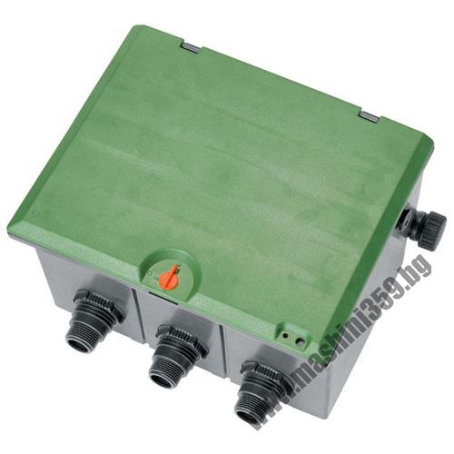 Защитна кутия за воден клапан GARDENA V3 / за монтаж на 3 клапана /