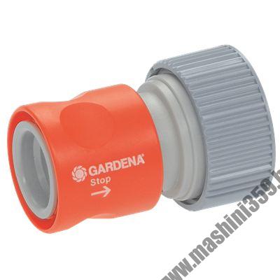 Съединител с бърза връзка със стоп клапан за системата за голям дебит GARDENA Profi / 19 мм. (3/4 цола) /