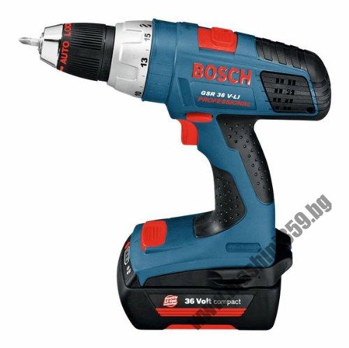 Акумулаторен винтоверт Bosch GSR 36 V-LI /куфар, 2 батерии 2,6 Ah/