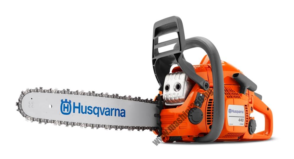 МОТОРЕН ТРИОН HUSQVARNA 440 Е-SERIES /SMART START, 1.8KW/ с включени подаръци верига, комплект за заточване и 1 литър масло LS+.