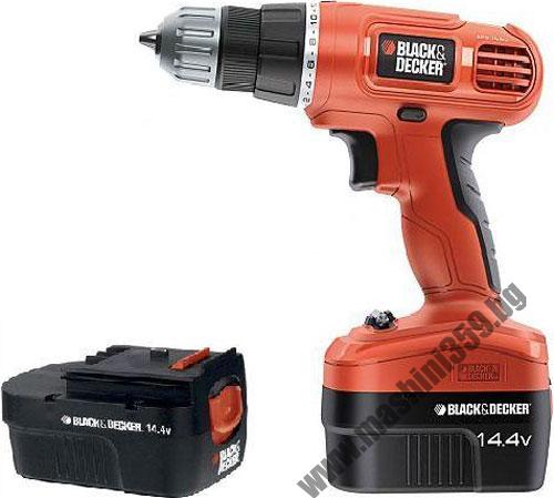 Бормашина акумулаторна  Black & Decker EPC14CAB / 2 батерии 14.4V 1,2Аh /