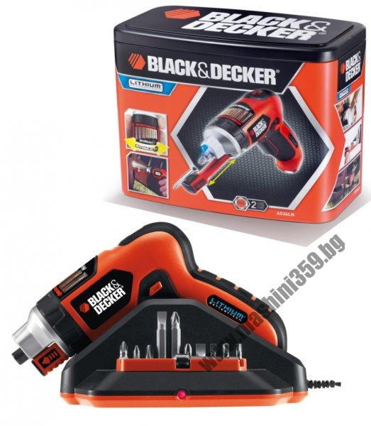 Отвертка акумулаторна  Black & Decker AS36LN 3.6V