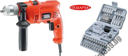 Бормашина Black and Decker / 500W / KR504CRE+ПОДАРЪК КОНСУМАТИВИ A6988