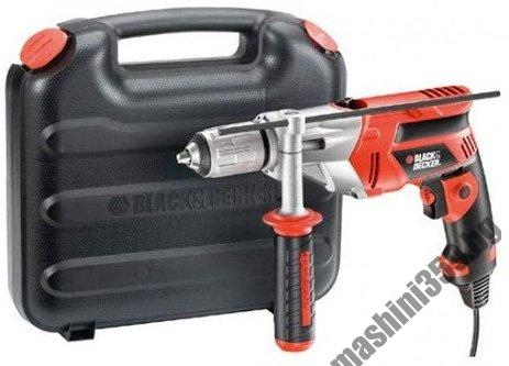 Бормашина ударна  Black & Decker KR803K 800W + Куфар