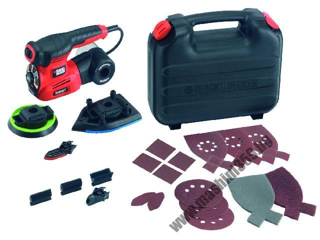 Мултишлайфмашина 4в1 22 аксесоара Black and Decker KA280LK / 220W /