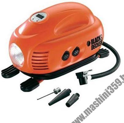 Портативен въздушен компресор Black & Decker ASI200 / 8.27 bar /