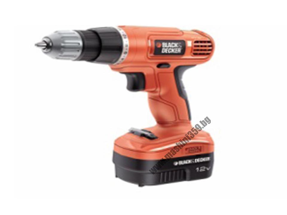 Винтоверт акумулаторен  Black&Decker EPC12CA / 12V 1,2 Ah /