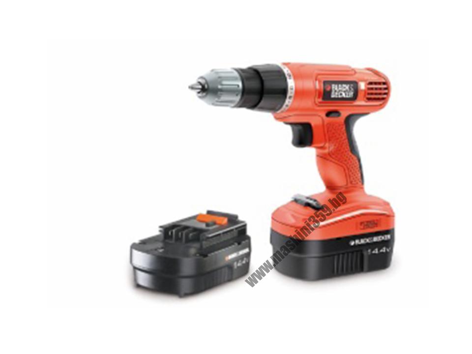 Винтоверт акумулаторен  Black & Decker EPC14CAB / 2 батерии  14.4V 1,2 Ah /