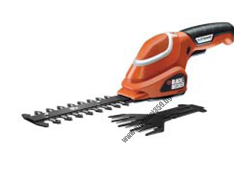 Ножица за трева  и храсти акумулаторна Black & Decker GSL700 / 7.0V 1.2Ah /