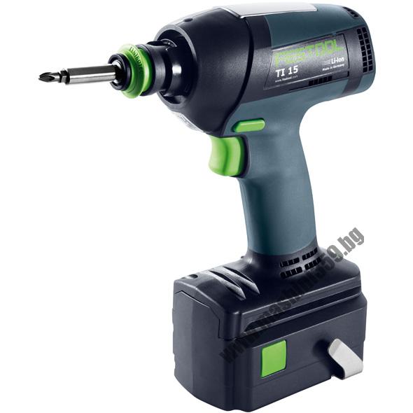 Винтоверт ударен акумулаторен TI 15 Li 3.0 Set 14,4 V   Festool