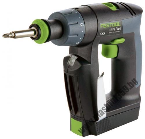 Винтоверт/бормашина акумулаторен CXS Li 1.3 Plus 10.8V Festool