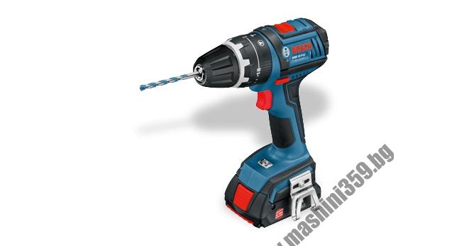 Акумулаторен винтоверт Bosch GSB 18 V-Li Professional /картонена кутия, 2 батерии 1,3 Ah/