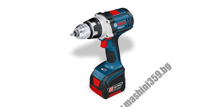 Акумулаторен пробивен винтоверт BOSCH GSR 14,4 VE-2-LI Professional / КУФАР L-BOXX, 2 БАТЕРИИ 4,0 AH /