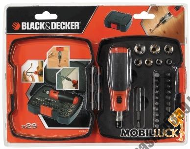 НАКРАЙНИЦИ И БИТОВЕ С ДРЪЖКА В КОМПЛЕКТ  Black & Decker A7174