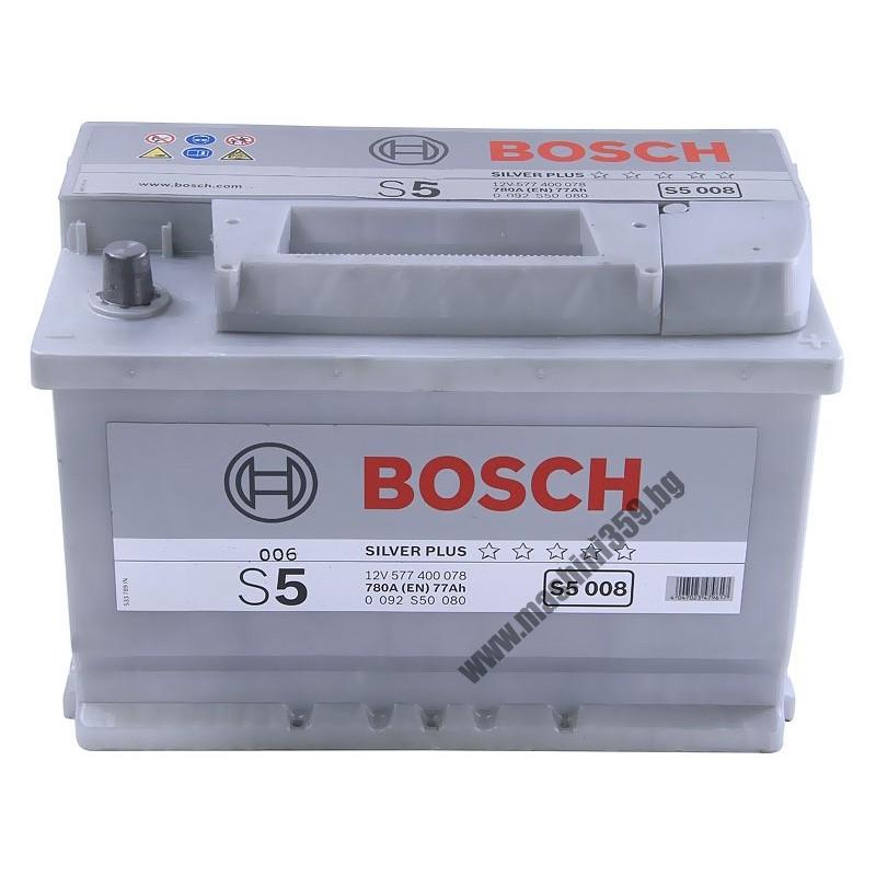 АКУМУЛАТОР BOSCH SILVER 77 AH 780 А