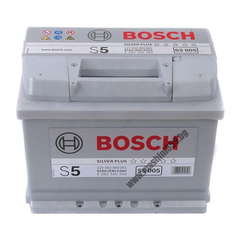 АКУМУЛАТОР BOSCH SILVER 63 AH 610 А