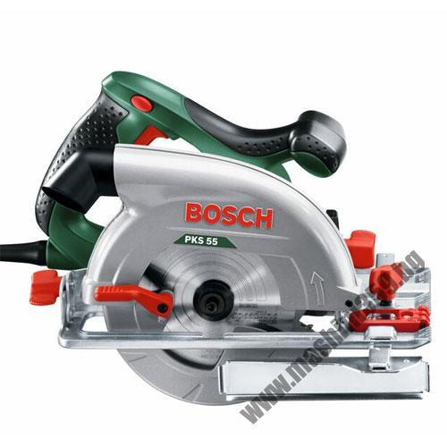 Ръчен циркуляр BOSCH PKS 55  / 1200W, 0-55 ММ /