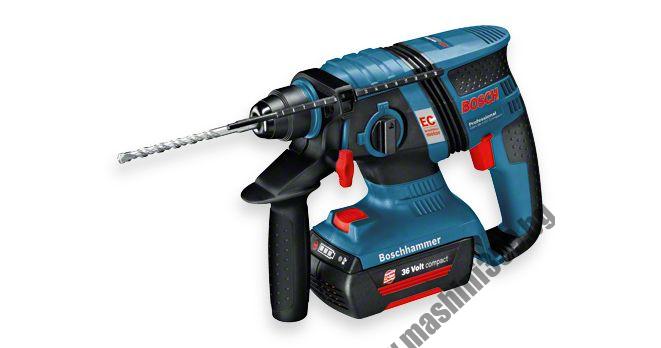 Акумулаторен перфоратор BOSCH GBH 36 V-EC Compact (2 х 1,3 Ah) Professional / 430 W ; 1.8 J /