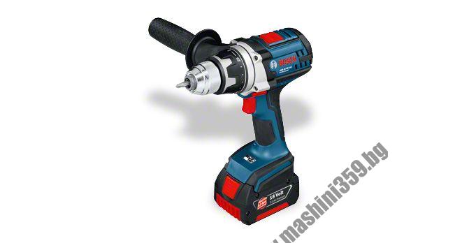 Акумулаторен пробивен винтоверт BOSCH GSR 18 VE-2-LI Professional / 2 батерии ; КУФАР /