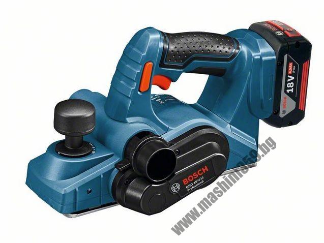 Акумулаторно ренде BOSCH GHO 18 V-LI Professional / КУФАР L-BOXX, 2 БАТЕРИИ 4,0 AH /