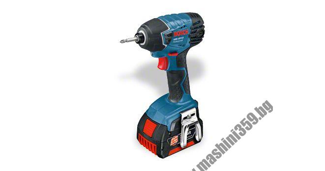 Акумулаторен ударен гайковерт BOSCH GDR 18 V-LI Professional / КУФАР L-BOXX, 2 БАТЕРИИ 1,3AH /