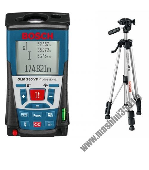 Ролетка лазерна противоударна BOSCH GLM 250 VF + СТАТИВ BS 150