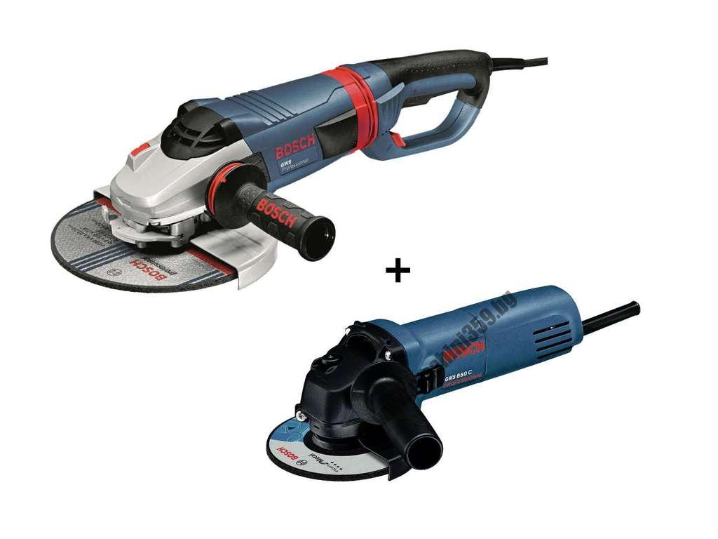 ЪГЛОШЛАЙФ BOSCH (REVOLUTION) GWS 24-230 LVI /2400W/ + ЪГЛОШЛАЙФ BOSCH GWS 850 CE /850W/ / КОМПЛЕКТ /