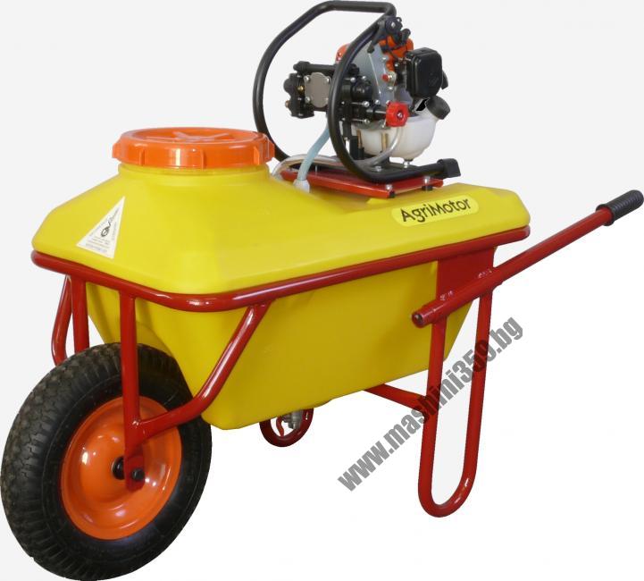 Моторна градинска пръскачка/количка/ MTD AGRIMOTOR ТРВ 256 / 1.6 к.с ; 70 литра /