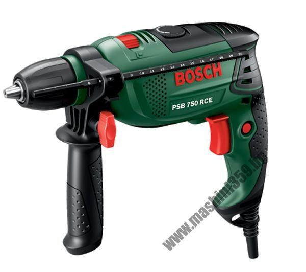 Ударна бормашина Bosch PSB 750 RCE с куфар