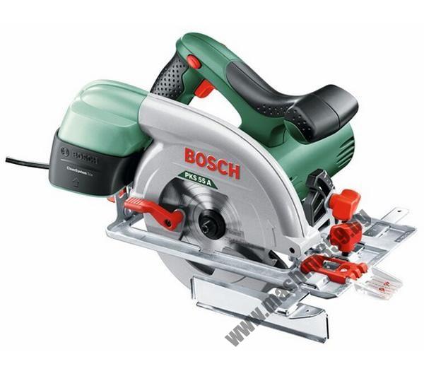 Циркуляр Bosch PKS 55 А - 1200W, 0-55 мм