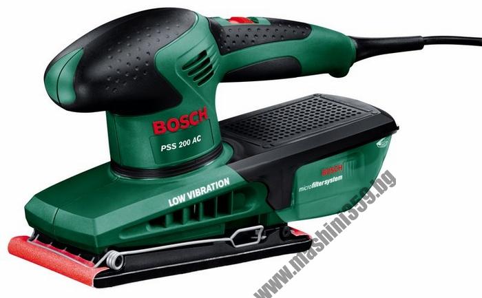 Виброшлайф Bosch PSS 200 AС -  / 200W, микрофилтър /