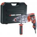 Бормашина ударна  Black and Decker KR910K 910W + Куфар