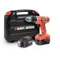 Винтоверт акумулаторен Black & Decker EPC12CABK + Куфар / 12V 1.2Ah /