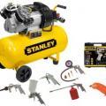 КОМПРЕСОР ПОРТАТИВЕН STANLEY 2-ГЛАВ 50Л./ 10 BAR / КОМПЛЕКТ