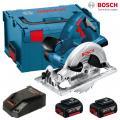 АКУМУЛАТОРЕН РЪЧЕН ЦИРКУЛЯР BOSCH GKS 18 V-LI /2 БАТЕРИИ 4.0AH, КУФАР L-BOXX/